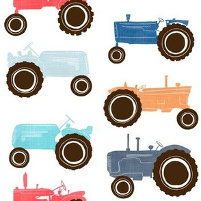 Vintage Tractors *Alternate Colorway and Spacing