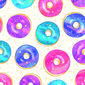 Galaxy Donuts on Cream Jumbo Large Scale