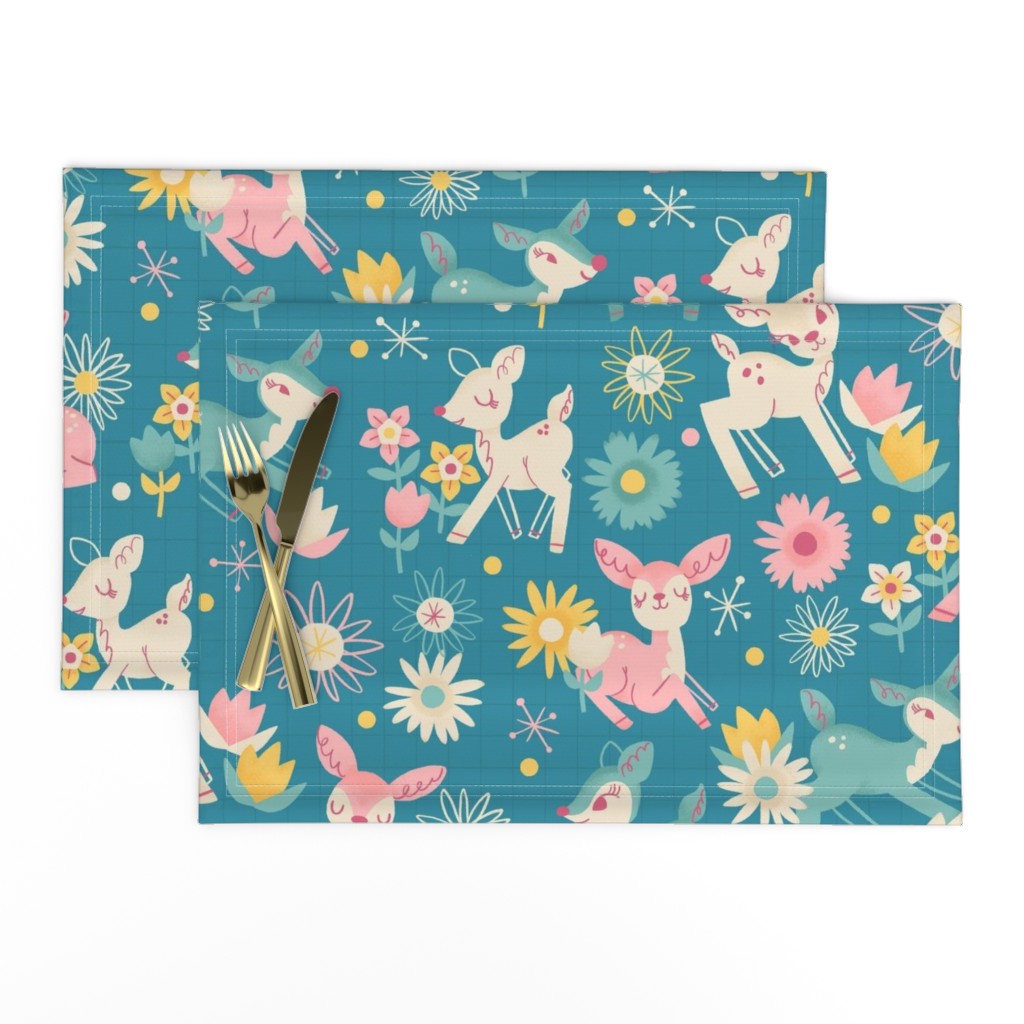 Darling Deer and Daisies (medium size)