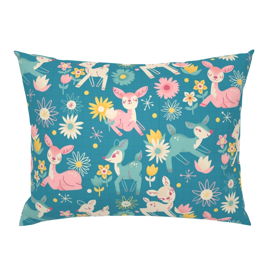 Darling Deer and Daisies (medium size)