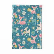 Darling Deer and Daisies (medium size)