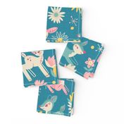 Darling Deer and Daisies (medium size)