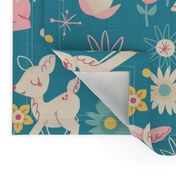 Darling Deer and Daisies (medium size)