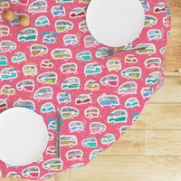 Vintage Kitschy Chick Campers | Multi / Pink