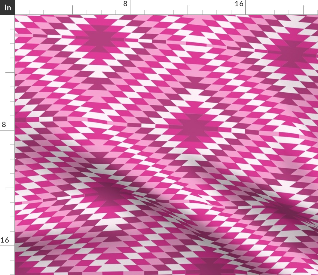 Kilim Eye in Hot Pink