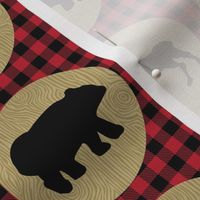 Bear Moose Buffalo Plaid