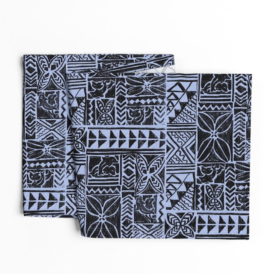 Native Bark Cloth-grey blue