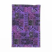 Native Bark Cloth-purple & fuscia