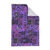 Native Bark Cloth-purple & fuscia