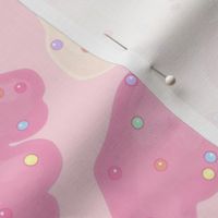  Frosted Animal Cookies on Pink Jumbo Large Scale