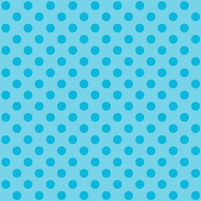 Polka Dots Blue On Blue