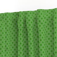 Polka Dots Green On Green Small