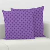 Polka Dots Purple On Purple