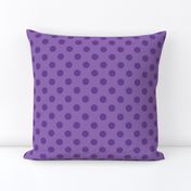 Polka Dots Purple On Purple