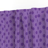 Polka Dots Purple On Purple