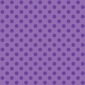 Polka Dots Purple On Purple