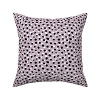 Abstract spots and dots raw ink animal print inspired Scandinavian trend design spring lilac SMALL