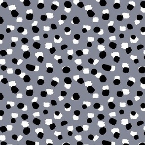Abstract spots and dots raw ink animal print inspired Scandinavian trend design spring nursery neutral cool gray SMALL 