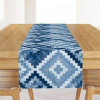 kilim rug design, large scale, blue 