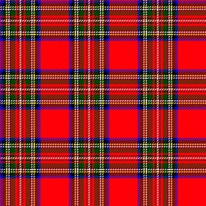 royal Stewart tartan red