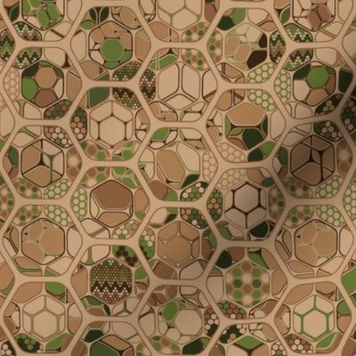 WP camouflage hex inside out, horizontal/medium scale