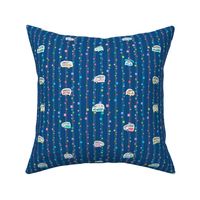 Itsy Bitsy Kitschy Campers | Multi/Classic Blue
