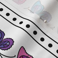 Butterfly Party Stripe