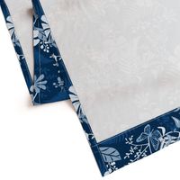 Eden - Botanical Floral Classic Blue Large Scale