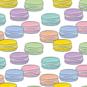 rainbow macarons