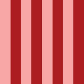 JP4  - Wide Basic Stripes in Two Tones of Rusty Coral