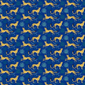 Stealthy Cheetahs (blue background, tiny scale)