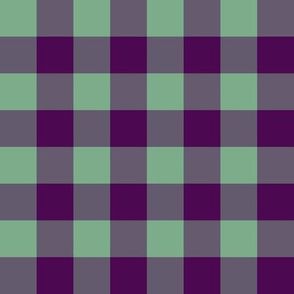 JP6 - Buffalo Plaid in Royal Purple and Mossy Green Pastel