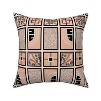 After Hours: Copper Pink, Taupe & Black Art Deco, 1920s, Jazz Era 