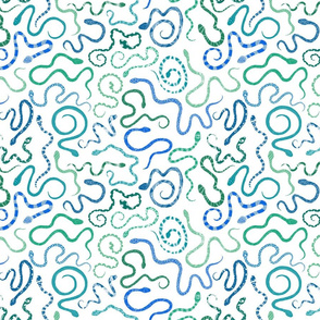 fancy snakes_blue on white small 