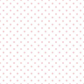 pink linen polka dots