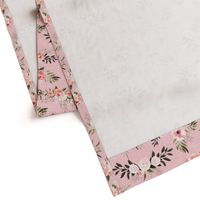 4 bouquette pink spring highland cow floral