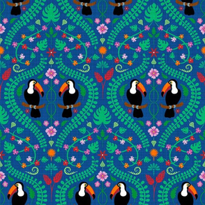 Toucan (on blue) (small)