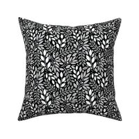 Geometric Botanicals Black And White