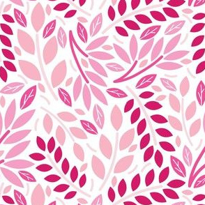 Geometric Botanicals Pink