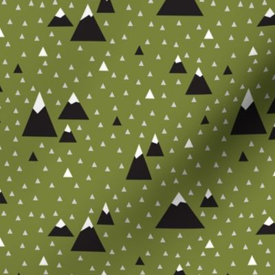 Triangle Mountains (Olive Pop) Dark