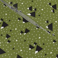 Triangle Mountains (Olive Pop) Dark