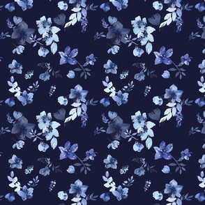 Blue florals