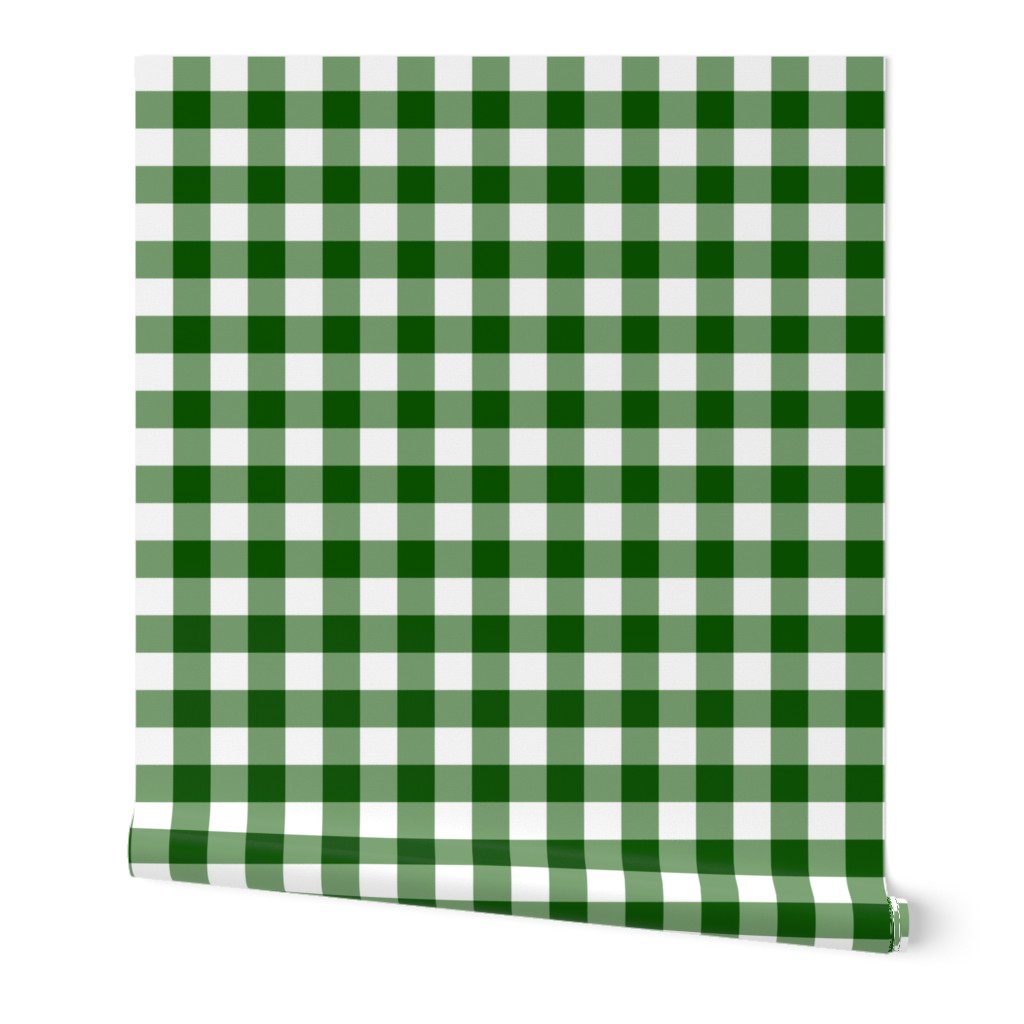 4" Bright Green Gingham