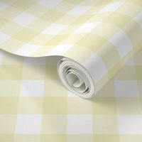 4" Light Yellow Gingham