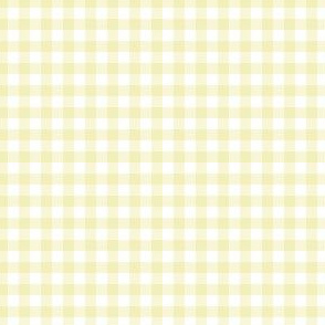 4" Light Yellow Gingham