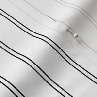 Custom Double Pinstripe ~ Black and White