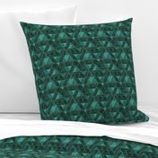 Mod Triangles Emerald Teal S