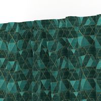 Mod Triangles Emerald Teal S