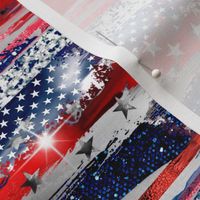 4th of July  brush strokes stripes  grunge  stars 