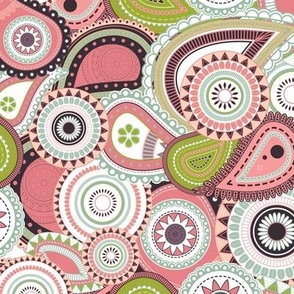 Colorful Garden Paisley V5